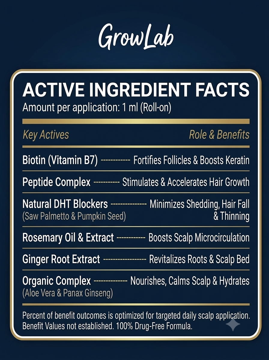 GrowLab Hair Growth Roll on Serum